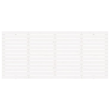 vidaXL Κεφαλάρι Τοίχου Λευκό 166x3x91,5cm από Μασίφ Ξύλο Πεύκου 1 τεμ.