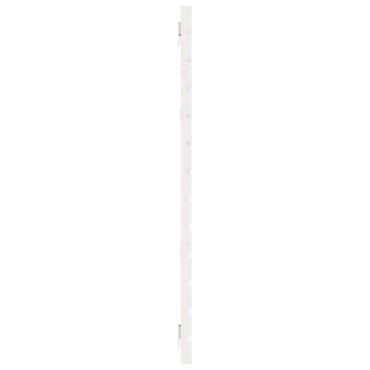 vidaXL Κεφαλάρι Τοίχου Λευκό 166x3x91,5cm από Μασίφ Ξύλο Πεύκου 1 τεμ.