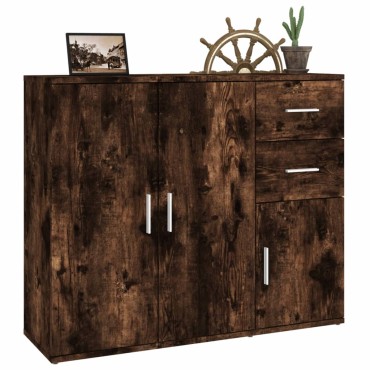 vidaXL Ντουλάπι Καπνιστή Δρυς 91x29,5x75cm από Επεξεργασμένο Ξύλο 1 τεμ.