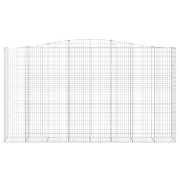 vidaXL Συρματοκιβώτιο Τοξωτό 400x50x220/240εκ. από Γαλβανισμένο Χάλυβα