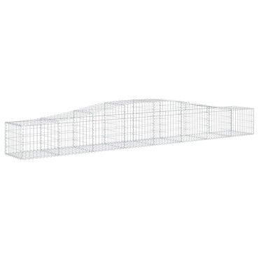 vidaXL Συρματοκιβώτια Τοξωτά 25 τεμ. 400x50x40/60 εκ. Γαλβαν. Ατσάλι