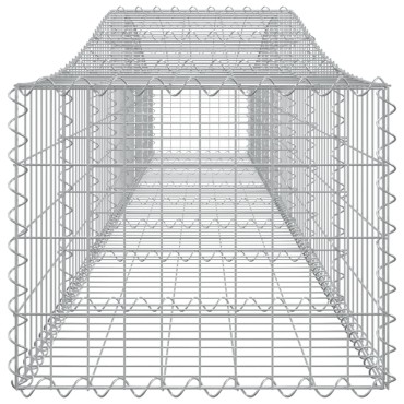 vidaXL Συρματοκιβώτια Τοξωτά 25 τεμ. 400x50x40/60 εκ. Γαλβαν. Ατσάλι
