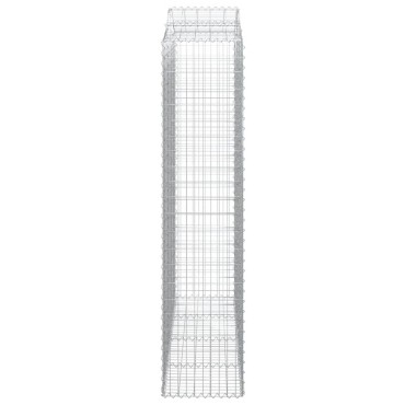 vidaXL Συρματοκιβώτια Τοξωτά 5 τεμ. 200x50x220/240 εκ. Γαλβαν. Ατσάλι
