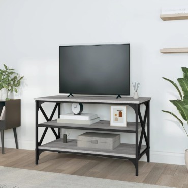 vidaXL Έπιπλο Τηλεόρασης Γκρι Sonoma 80x40x50cm από Επεξεργ. Ξύλο 1 τεμ.