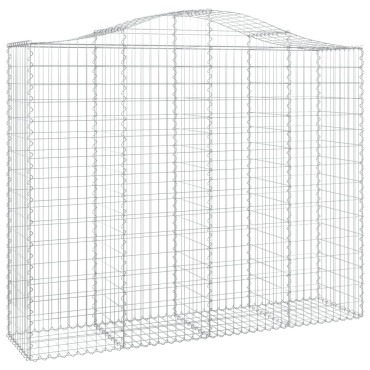 vidaXL Συρματοκιβώτια Τοξωτά 11 τεμ. 200x50x160/180 εκ. Γαλβαν. Ατσάλι