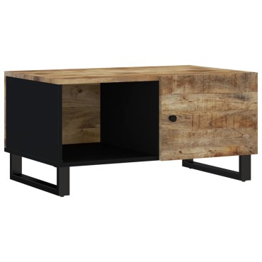 vidaXL Τραπεζάκι Σαλονιού 80x50x40cm Μασίφ Ξύλο Μάνγκο & Επεξ. Ξύλο 1 τεμ.