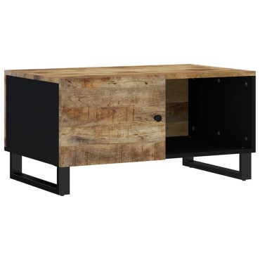 vidaXL Τραπεζάκι Σαλονιού 80x50x40cm Μασίφ Ξύλο Μάνγκο & Επεξ. Ξύλο 1 τεμ.