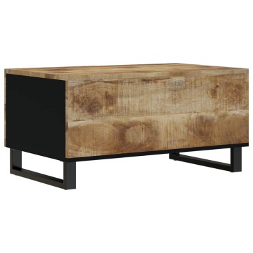vidaXL Τραπεζάκι Σαλονιού 80x50x40cm Μασίφ Ξύλο Μάνγκο & Επεξ. Ξύλο 1 τεμ.