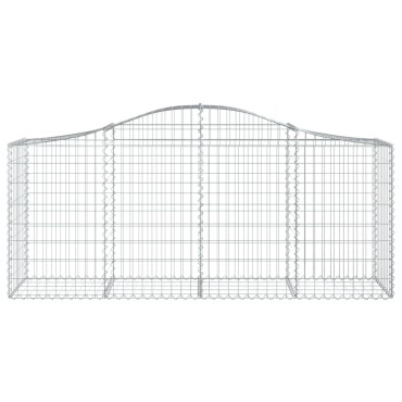 vidaXL Συρματοκιβώτια Τοξωτά 50 τεμ. 200x50x80/100 εκ. Γαλβαν. Ατσάλι