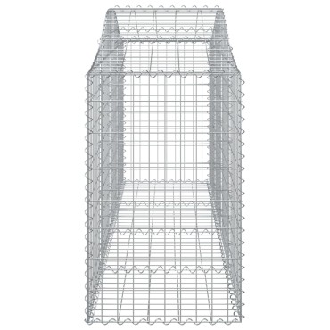 vidaXL Συρματοκιβώτια Τοξωτά 50 τεμ. 200x50x80/100 εκ. Γαλβαν. Ατσάλι