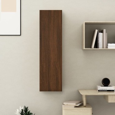vidaXL Έπιπλο Τηλεόρασης Επιτοίχιο Καφέ Δρυς 30,5x30x110cm