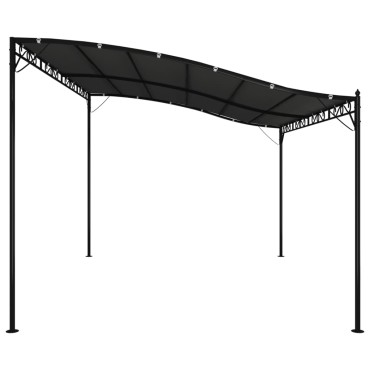 vidaXL Τέντα Ανθρακί 4 x 3 μ. 180 γρ./μ² από Ύφασμα και Ατσάλι
