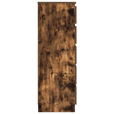 vidaXL Συρταριέρα Καπνιστή Δρυς 60x36x103cm από Επεξεργασμένο Ξύλο 1 τεμ.