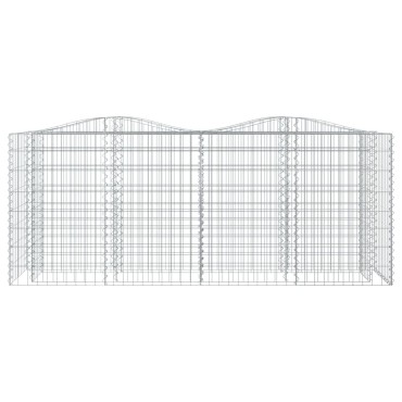 vidaXL Συρματοκιβώτιο Τοξωτό 200x50x100 εκ. από Γαλβανισμένο Σίδερο