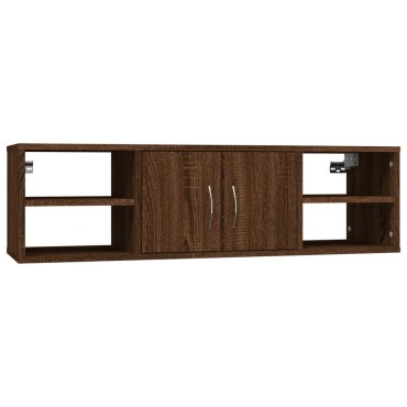 vidaXL Ραφιέρα Τοίχου Καφέ Δρυς 102x30x29cm Επεξεργασμένο Ξύλο 1 τεμ.