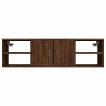 vidaXL Ραφιέρα Τοίχου Καφέ Δρυς 102x30x29cm Επεξεργασμένο Ξύλο 1 τεμ.