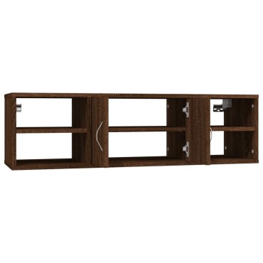 vidaXL Ραφιέρα Τοίχου Καφέ Δρυς 102x30x29cm Επεξεργασμένο Ξύλο 1 τεμ.