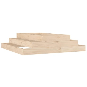 vidaXL Ζαρντινιέρα 110 x 110 x 27 εκ. από Μασίφ Ξύλο Πεύκου