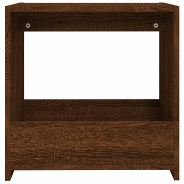 vidaXL Βοηθητικό Τραπέζι Καφέ Δρυς 50x26x50cm Επεξεργασμένο Ξύλο 1 τεμ.