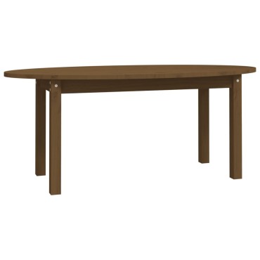 vidaXL Τραπεζάκι Σαλονιού Καφέ Μελί 110x55x45cm Μασίφ Ξύλο Πεύκου 1 τεμ.