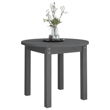 vidaXL Τραπεζάκι Σαλονιού Γκρι 55x45cm από Μασίφ Ξύλο Πεύκου 1 τεμ.