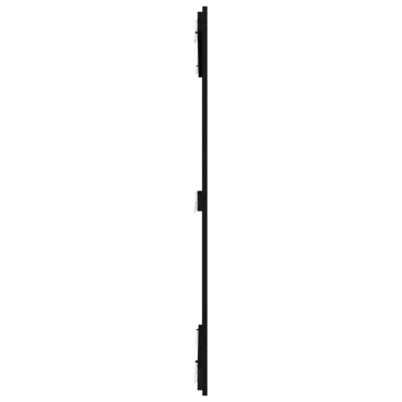 vidaXL Κεφαλάρι Τοίχου Μαύρο 108x3x110cm από Μασίφ Ξύλο Πεύκου 1 τεμ.