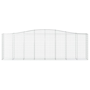vidaXL Συρματοκιβώτια Τοξωτά 20 τεμ. 400x50x120/140 εκ. Γαλβαν. Ατσάλι