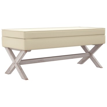 vidaXL Πάγκος Αποθήκευσης 110x45x49cm Λινός 1 τεμ.