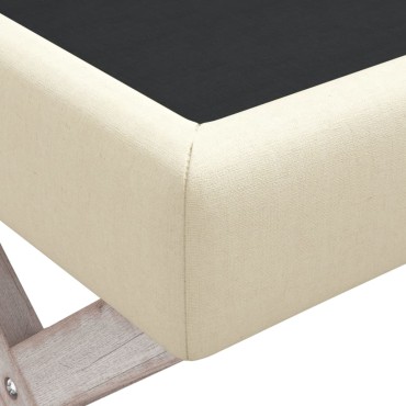 vidaXL Πάγκος Αποθήκευσης 110x45x49cm Λινός 1 τεμ.
