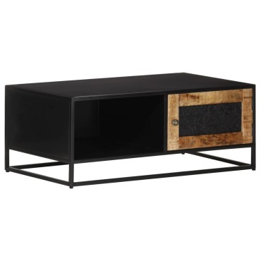 vidaXL Τραπεζάκι Σαλονιού 90x50x35cm από Ακατέργαστο Ξύλο Μάνγκο 1 τεμ.