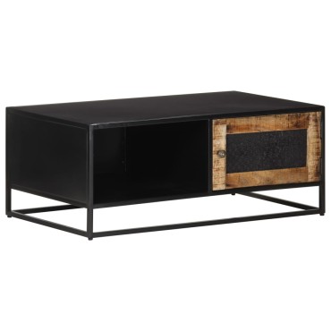 vidaXL Τραπεζάκι Σαλονιού 90x50x35cm από Ακατέργαστο Ξύλο Μάνγκο 1 τεμ.