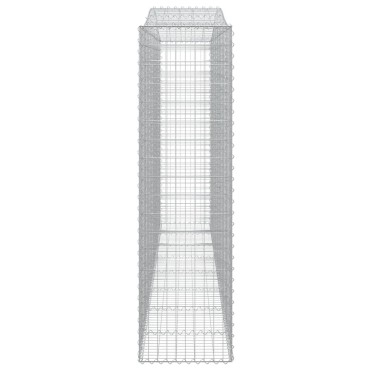 vidaXL Συρματοκιβώτια Τοξωτά 5 τεμ. 400x50x180/200 εκ. Γαλβαν. Ατσάλι