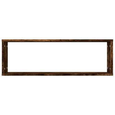 vidaXL Ραφιέρες Τοίχου Κύβοι 2 τεμ. Καπν. Δρυς 80x15x26,5cm Επ. Ξύλο