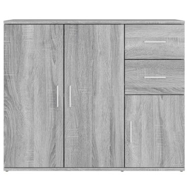 vidaXL Ντουλάπι Γκρι Sonoma 91x29,5x75cm από Επεξεργασμένο Ξύλο 1 τεμ.