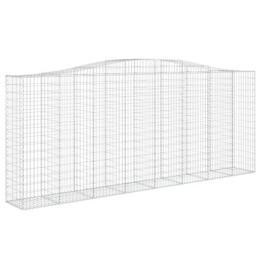 vidaXL Συρματοκιβώτια Τοξωτά 10 τεμ. 400x50x160/180 εκ. Γαλβαν. Ατσάλι