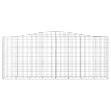 vidaXL Συρματοκιβώτια Τοξωτά 10 τεμ. 400x50x160/180 εκ. Γαλβαν. Ατσάλι
