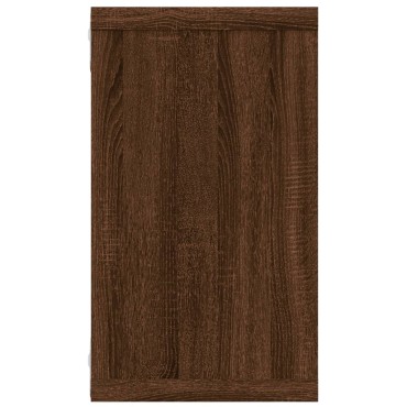 vidaXL Ραφιέρες Τοίχου Κύβος 4 τεμ. Καφέ Δρυς 80x15x26,5cm Επεξ. Ξύλο