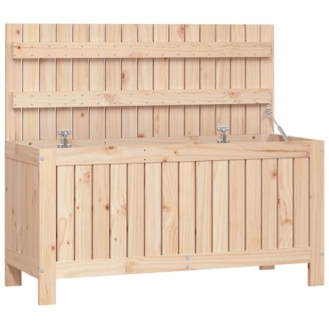 vidaXL Μπαούλο Αποθήκευσης Κήπου 76x42,5x54cm Μασίφ Ξύλο Πεύκου 1 τεμ.