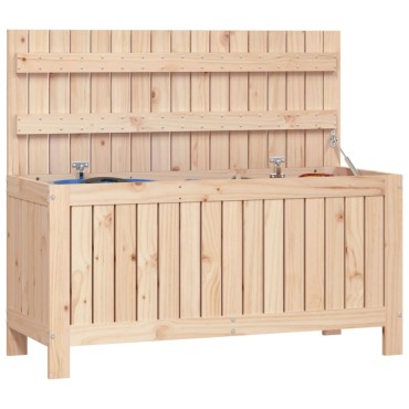 vidaXL Μπαούλο Αποθήκευσης Κήπου 76x42,5x54cm Μασίφ Ξύλο Πεύκου 1 τεμ.