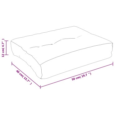 vidaXL Μαξιλάρι Παλέτας Τιρκουάζ 50x40x12cm Υφασμάτινο