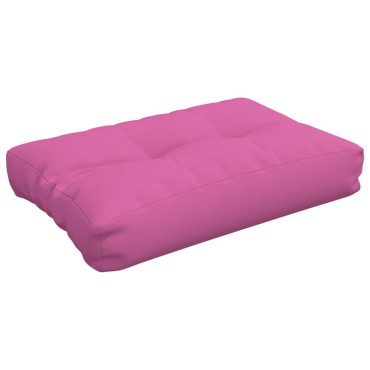 vidaXL Μαξιλάρι Παλέτας Ροζ 60x40x12cm Υφασμάτινο