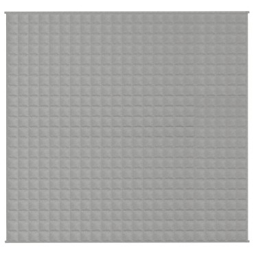 vidaXL Κουβέρτα Βαρύτητας Γκρι 220 x 230 εκ. 11 κ. Υφασμάτινη