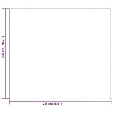 vidaXL Κουβέρτα Βαρύτητας με Κάλυμμα Γκρι 200x225 εκ. 9 κ. Υφασμάτινη