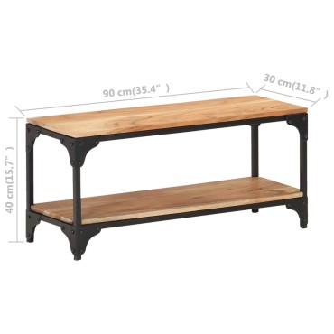 vidaXL Τραπεζάκι Σαλονιού 90x30x40cm από Μασίφ Ξύλο Ακακίας 1 τεμ.