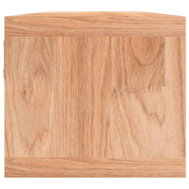 vidaXL Ράφι Τοίχου με Καλάθια 62x18x16cm από Μασίφ Ξύλο Καρυδιάς 1 τεμ.