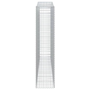 vidaXL Συρματοκιβώτια Τοξωτά 4 τεμ. 400x50x220/240 εκ. Γαλβαν. Ατσάλι