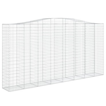 vidaXL Συρματοκιβώτια Τοξωτά 5 τεμ. 400x50x200/220 εκ. Γαλβαν. Ατσάλι