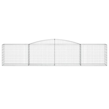 vidaXL Συρματοκιβώτια Τοξωτά 20 τεμ. 400x50x80/100 εκ. Γαλβαν. Ατσάλι