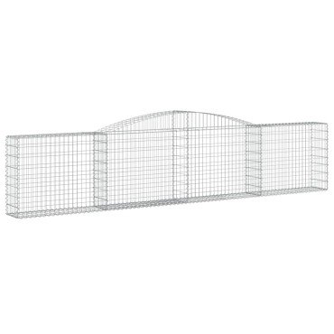 vidaXL Συρματοκιβώτια Τοξωτά 20 τεμ. 400x30x80/100 εκ. Γαλβαν. Ατσάλι