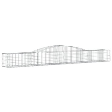 vidaXL Συρματοκιβώτια Τοξωτά 10 τεμ. 400x50x40/60 εκ. Γαλβαν. Ατσάλι